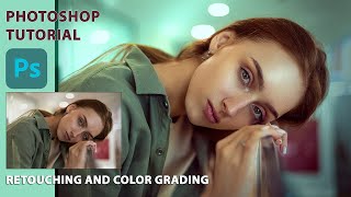 photoshop editing tutorial retouch and color grading [upl. by Jarred35]