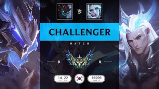 Challenger Match Over 10000 LP  KR server Patch 1422 [upl. by Emersen]