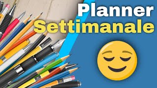 Come utilizzare un Planner Settimanale [upl. by Cadell531]