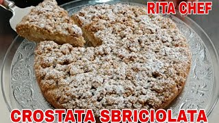 CROSTATA SBRICIOLATA ALLE PERE🍐RITA CHEF  Senza uova strepitosa [upl. by Ennirok636]