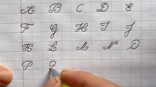 Ecrire l’alphabet français  Majuscule en maternelle cp ce1 ce2 [upl. by Jehovah]