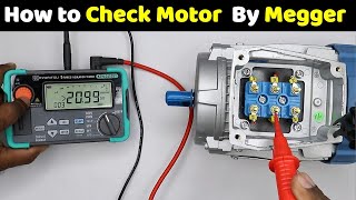 How to Check Motor with Megger  Induction Motor test with meggerElectricalTechnician [upl. by Orianna]