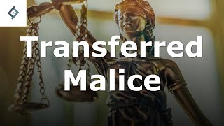 Transferred Malice  Criminal Law [upl. by Adolphe]