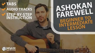 Ashokan Farewell  Guitar Lesson  Melody and Rhythm [upl. by Emee603]