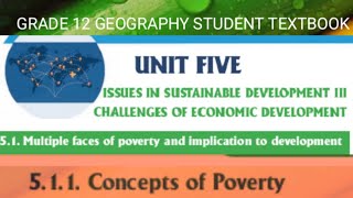 Geography grade 12 unit 5 part one concept of poverty [upl. by Nyletac]