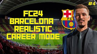 EA FC 24  FC Barcelona Realistic Career Mode  4  Bad Run of Form [upl. by Brunhild440]