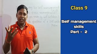 Self management skills Self confidence  Self awareness  self management skills class 9 [upl. by Olihs]