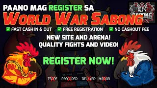 World War Sabong  Paano mag register Newest traditional arena and talpakan [upl. by Aihsik]