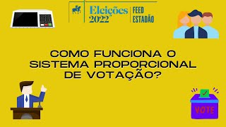 Saiba como funciona o sistema proporcional de votação [upl. by Godding]