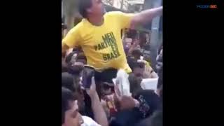 Assista ao momento do esfaqueamento de Bolsonaro em 6 de setembro de 2018  3 [upl. by Annyl]