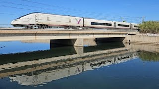 4K Renfe Avril 106 Ave 100 Medway 256 Talgo 6 252 599 447 al Carraixet 2228092024 [upl. by Dayna]