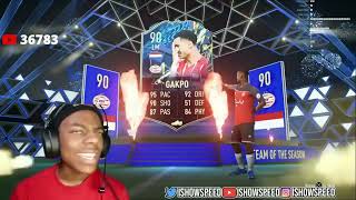 IShowSpeed wrong names compilation fifa pack opening [upl. by Naga987]