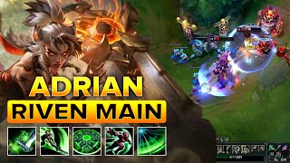 Adrian Riven Montage 2024  High Elo Riven Plays Season 14 [upl. by Twedy]