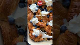 French Toast Croissant Bake 🤩🥐 brunch [upl. by Rufina]