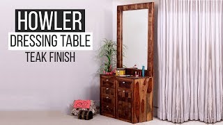 Dressing Table  Wooden Howler Dressing Table Design By Wooden Street [upl. by Maggie660]