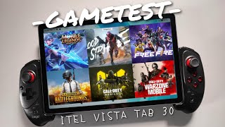 Itel VistaTab 30 GAMETEST  CODM PUBG BLOODSTRIKE MOBILE LEGENDS  TEKKEN PPSSPP [upl. by O'Connor]