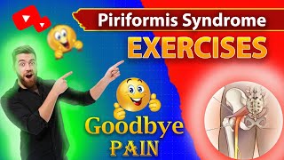 🔥🔥Piriformis Syndrome Exercises  Goodbye Pain ☺️☺️ [upl. by Bortman]