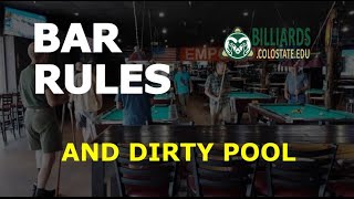 BAR RULES and DIRTY POOL – Why Official Rules are Important [upl. by Felicle74]