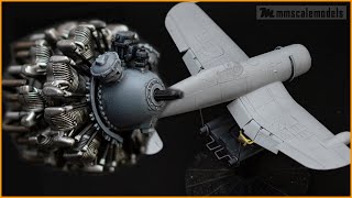 Еp2  Building the NEW TOOL F4U2 Corsair in 148th scale from Magic Factory [upl. by Elburr835]