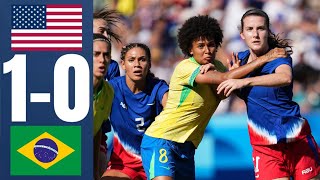 Brasil x EUA  01  Melhores Momentos  Paris 2024 Resumo  brasil x eua feminino [upl. by Wunder43]