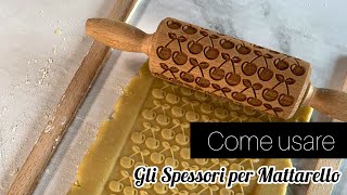 Stendere la Pasta Frolla in modo omogeneo con gli Spessori per Mattarello  Cocorò Shop [upl. by Christmann]