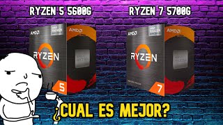 RYZEN 5 5600G VS RYZEN 7 5700G ¿CUAL ES MEJOR [upl. by Cappello]