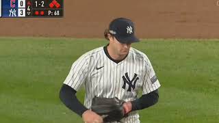 Gerrit Cole NASTY Bases Loaded Strikeout Yankees Guardians ALCS Game 2 Highlights [upl. by Mulcahy]