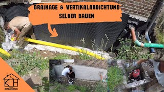 Drainage amp Vertikalabdichtung DIY Anleitung  Wasser im Griff amp Haus trocken [upl. by Ettevahs837]