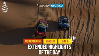 Extended highlights of Stage 6 pt2 presented by Aramco  Dakar2024 [upl. by Ttoille]