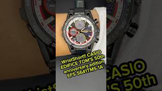 WristShortCASIO EDIFICE TOMS 50th anniversary EFSS641TMS1A wristshort Short EFS641TMD Toms [upl. by Dinsdale]