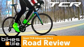 Giant TCR Advanced Pro 1 Road Bike Review [upl. by Nnylannej]