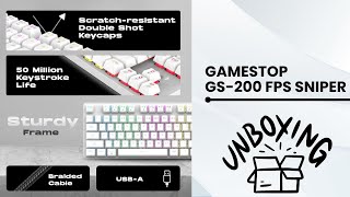 RGB Keyboard GameStop GS200 FPS Sniper A Gamers Dream Come True [upl. by Seraphina]