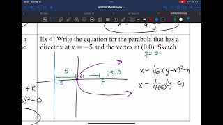 Focus and Directrix of Parabolas Notes P1 [upl. by Gnet]