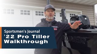 New for 2022  Crestliner Pro Tiller Walk Around  Sportsmens Journal [upl. by Drofnats]