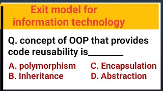 information technology exit question with answer [upl. by Nevins217]