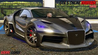 GTA 5 Online Truffade Thrax Customization amp Review  Aggressive Build  Gta Super Car [upl. by Thilde]