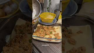 Lasagne recipe  Lasagne making  baking shorts youtubeshorts recipe baking [upl. by Mayram]