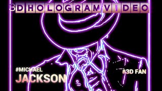 Michael Jackson 3D Hologram For 3D fun 3dhologramfan hologram 3dhologram [upl. by Sicular]