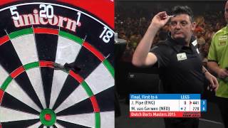 2015 Dutch Darts Masters Final  Michael van Gerwen v Justin Pipe HD [upl. by Unity257]