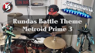 Rundas Battle Theme  Metroid Prime 3 Corruption OST  EPIC Drum Cover by KremoMusic [upl. by Hamas]