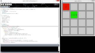 The game 2048 with Processing Java  js in around 100 lines [upl. by Kos]