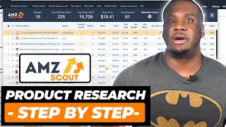 Step by Step Tutorial How To Find Profitable Amazon FBA Products Using AMZScout Pro [upl. by Aridni777]