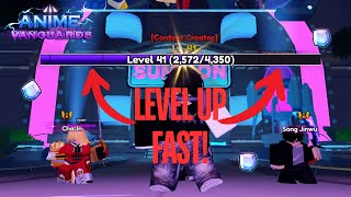 HOW TO LEVEL UP FAST ANIME VANGUARDS [upl. by Procto]