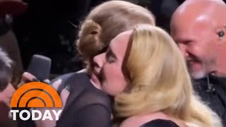 Adele pauses show when she sees Céline Dion in the crowd [upl. by Bedad]