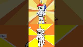 Unicorns Big Transformation  Side by Side  Animation Meme boyanddragon shorts [upl. by Ennirac838]