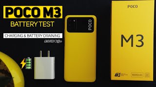 POCO M3 Battery Test Malayalam  Charging amp Battery Draining Test [upl. by Aelem]