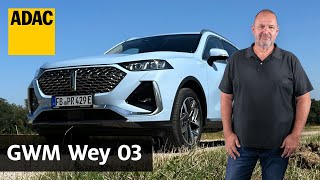 GWM Wey 03 im Fahrbericht Mittelklasse SUV mit PlugInHybrid  ADAC [upl. by Duston]