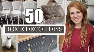 50 DIY HOME DECOR THRIFT FLIPS • AFFORDABLE DECORATING IDEAS [upl. by Barbe]