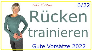 622💥40 min Rücken trainieren  Gute Vorsätze 2022  ohne Geräte [upl. by Rodavlas213]