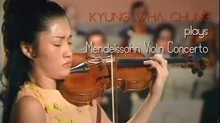 Kyung Wha Chung plays Mendelssohn violin concerto 1971 [upl. by Newfeld254]